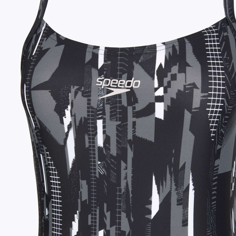 Costum de baie pentru femei dintr-un element Speedo Allover Rippleback black 3