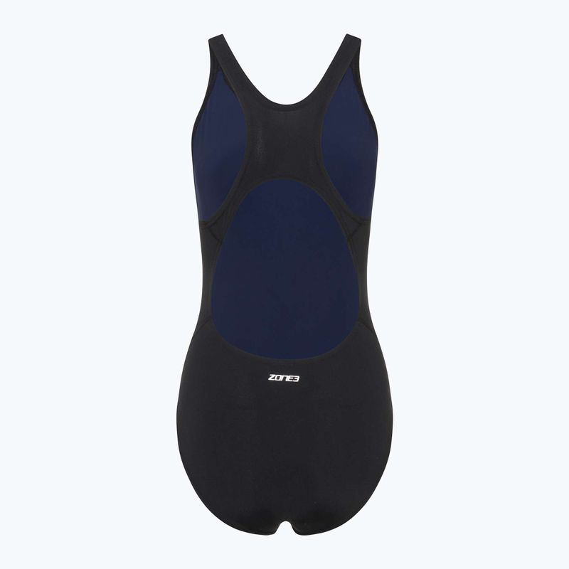 Costum de baie dintr-o singură piesă pentru femei ZONE3 OWS Renew Classic negru 2