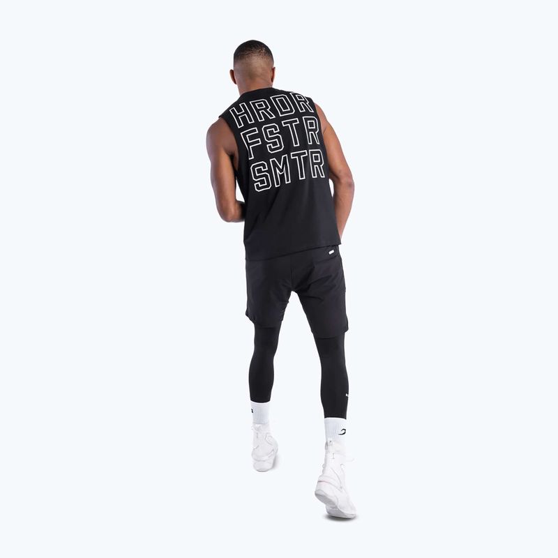 Tricou pentru bărbați Boxraw HRDR FSTR SMTR Muscle Tank Black 4