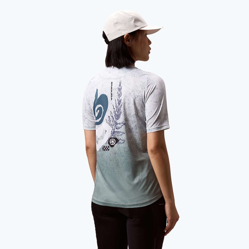 Tricou de ciclism pentru femei Endura Singletrack Print W aero blue 4