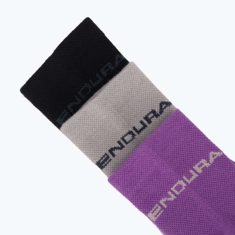 Șosete pentru femei Endura Coolmax Race 3 pairs W end purple 6