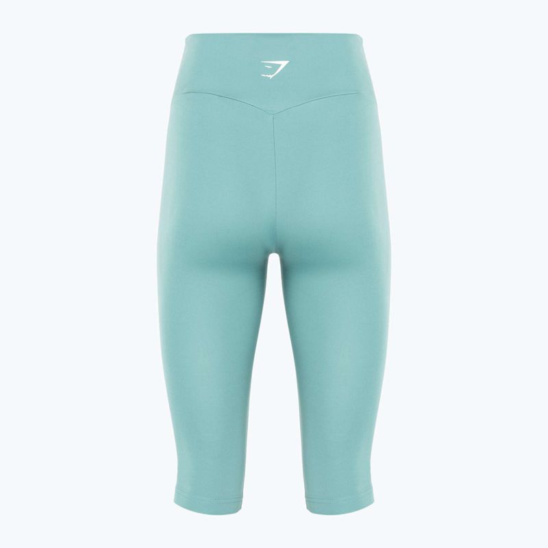 Colanți de antrenament pentru femei Gymshark Training Cropped teal 2