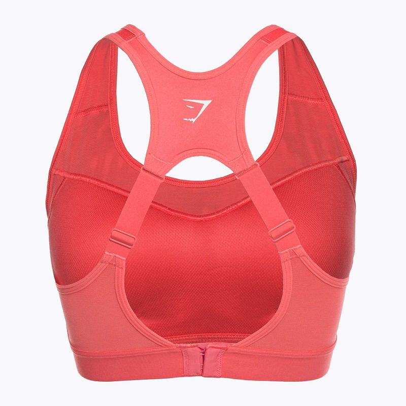 Gymshark Open Back Training Sports sutien de fitness roz cu bulină 6
