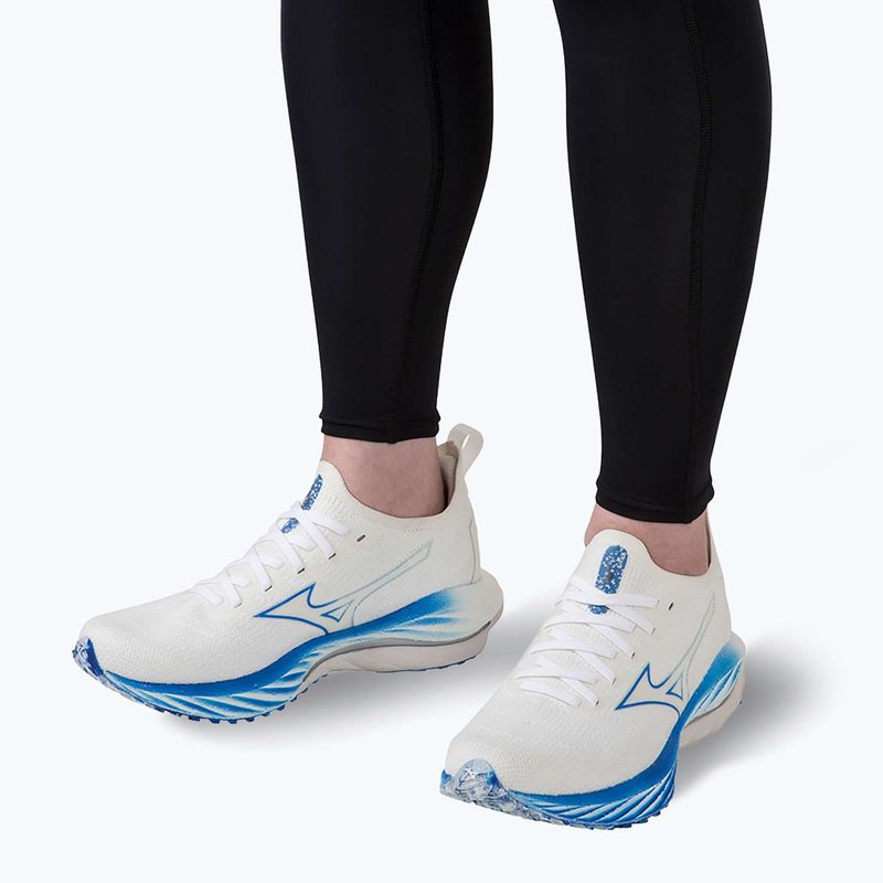 Încălțăminte de alergare pentru femei Mizuno Wave Neo Wind white/silver/peace blue 8