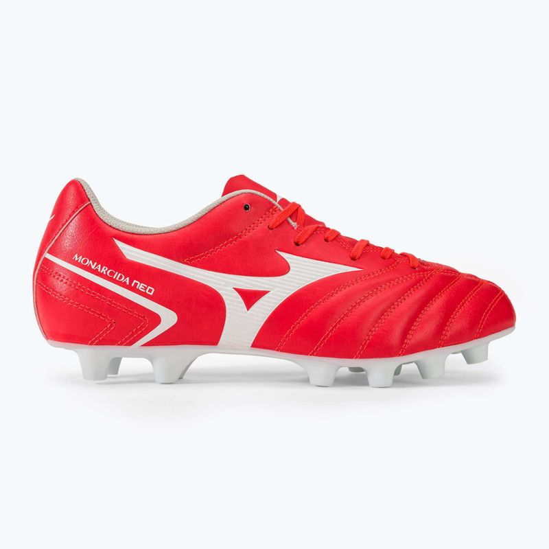 Încălțăminte de fotbal pentru bărbați  Mizuno Monarcida Neo II Select FG flerycoral2/white 2