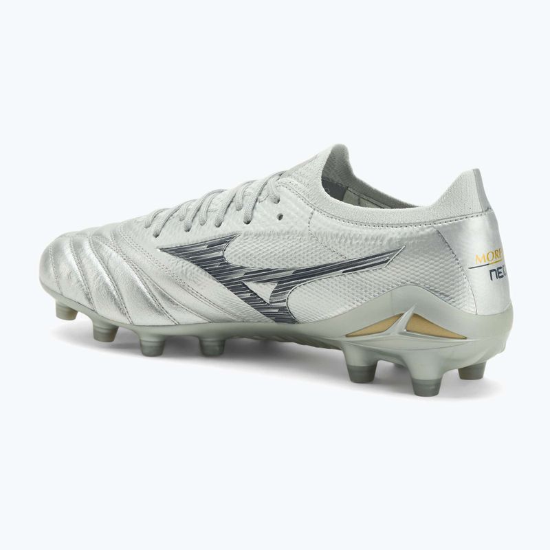 Ghete de fotbal pentru bărbați Mizuno Morelia Neo IV β Japan Fg galaxy silver/8605c/coolgray3c 3