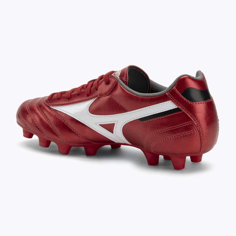 Încălțăminte de fotbal Mizuno Morelia II Club FG morelia 40th red/white/black 3