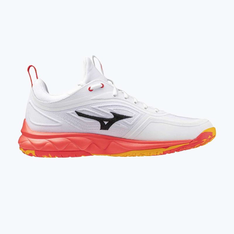 Încălțăminte de volei Mizuno Wave Luminous 3 white/fiery coral 2/citrus 9