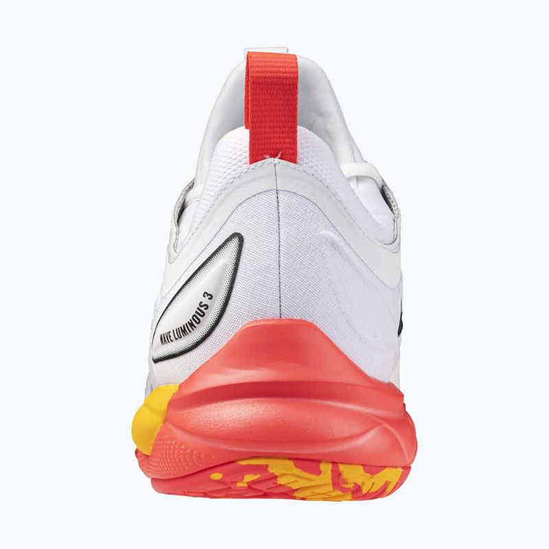Încălțăminte de volei Mizuno Wave Luminous 3 white/fiery coral 2/citrus 10