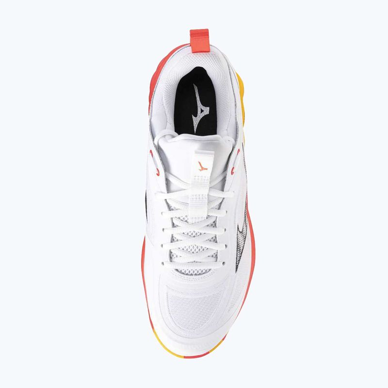 Încălțăminte de volei Mizuno Wave Luminous 3 white/fiery coral 2/citrus 12