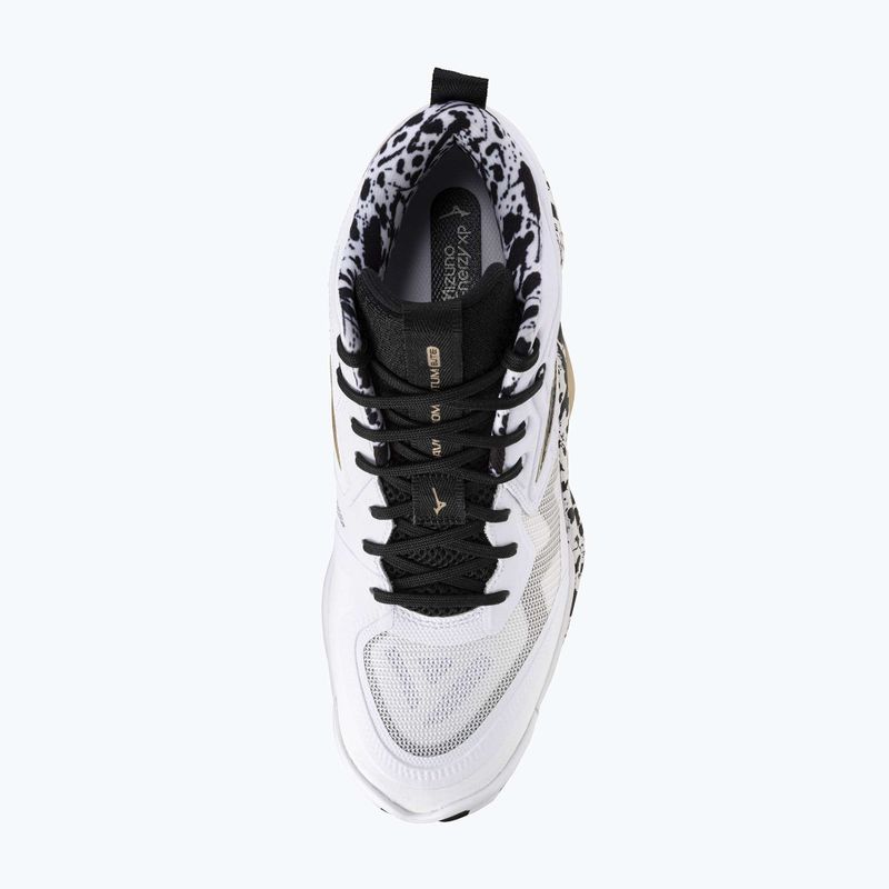 Încălțăminte de volei Mizuno Wave Momentum Elite Mid white/black/gold 12