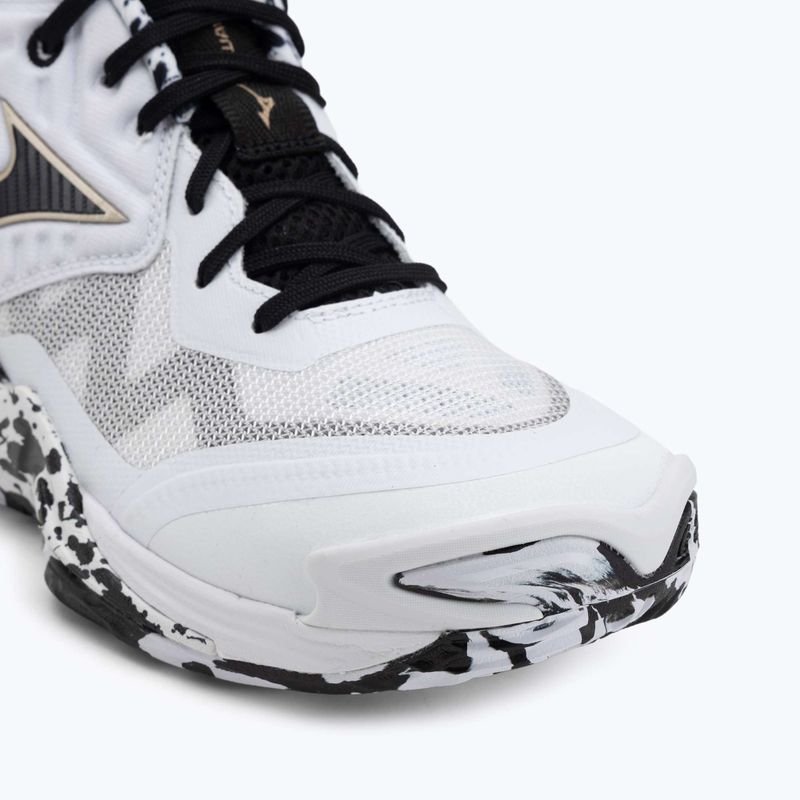 Încălțăminte de volei Mizuno Wave Momentum Elite Mid white/black/gold 7
