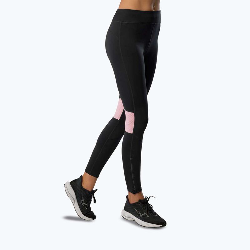 Colanți de alergare pentru femei Mizuno Active Warmalite Long black/mauve 3