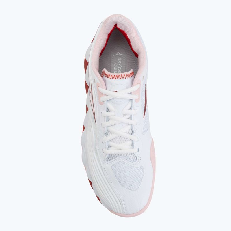Încălțăminte de tenis pentru femei Mizuno Wave Enforce Tour 2 CC white/pinkesque/barbados/cherry 5