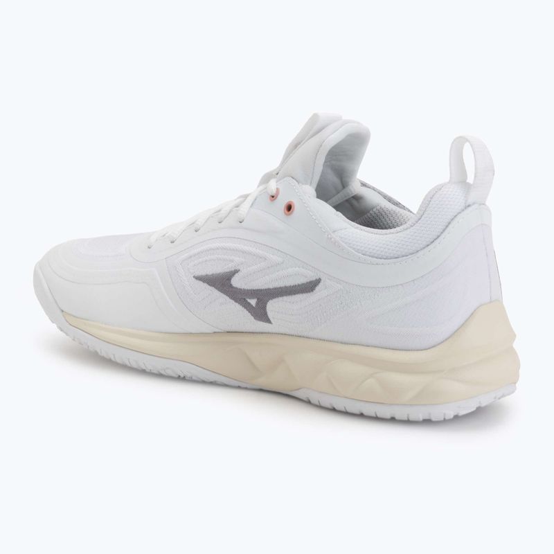 Încălțăminte de volei Mizuno Wave Luminous 3 white/rose elegance/lava falls 2