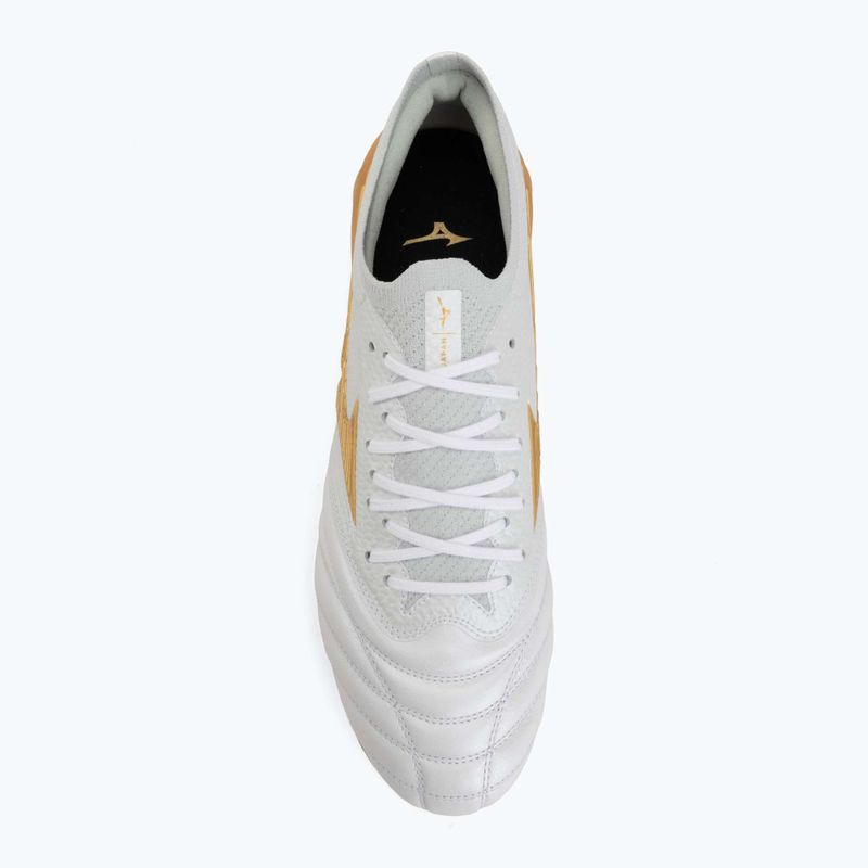 Încălțăminte de fotbal Mizuno Morelia Neo IV Beta Japan FG white/mp gold/cool gray 3c 5