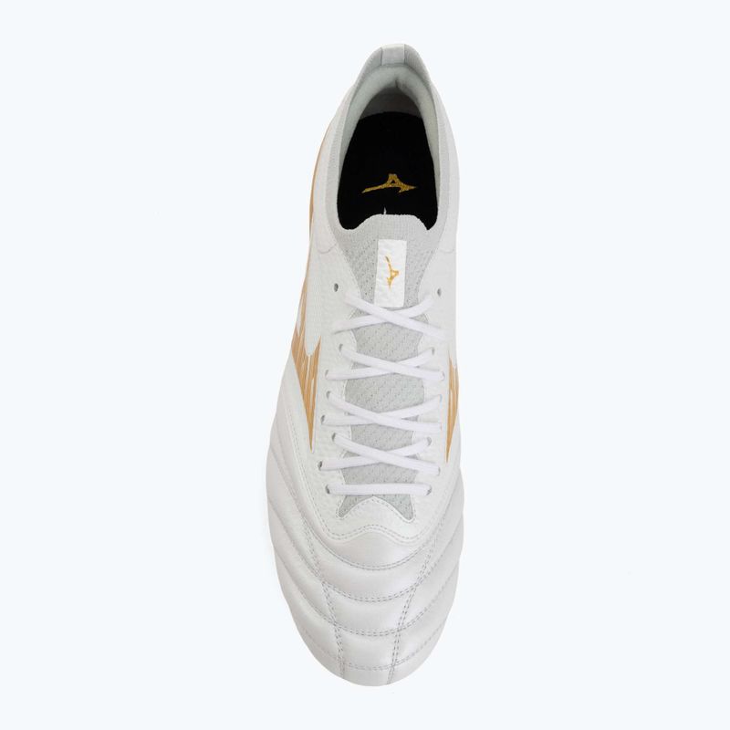 Încălțăminte de fotbal Mizuno Morelia Neo IV Beta Elite Mix white/mp gold/cool gray 3c 5