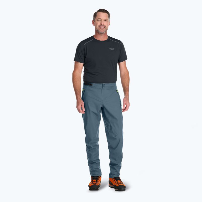 Pantaloni cu membrană pentru bărbați  Rab Kinetic Alpine 2.0 orion blue 2
