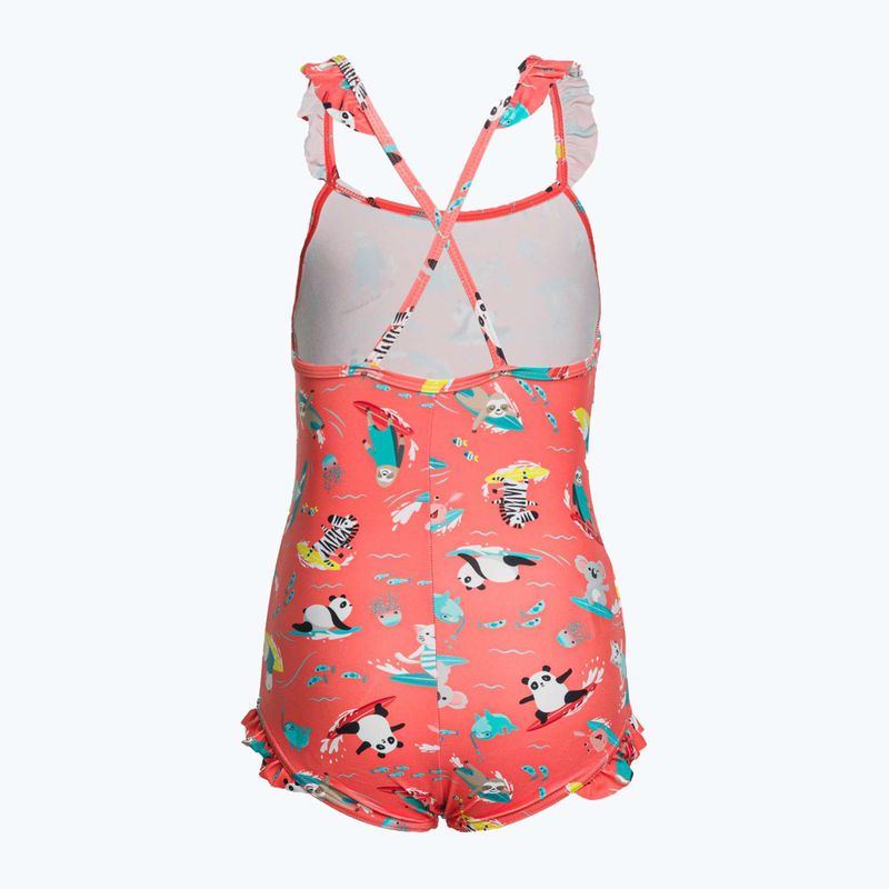 Speedo Digital Frill Digital Frill Thinstrap Costum de baie o singură bucată pentru copii Orange 8-1288115155 2
