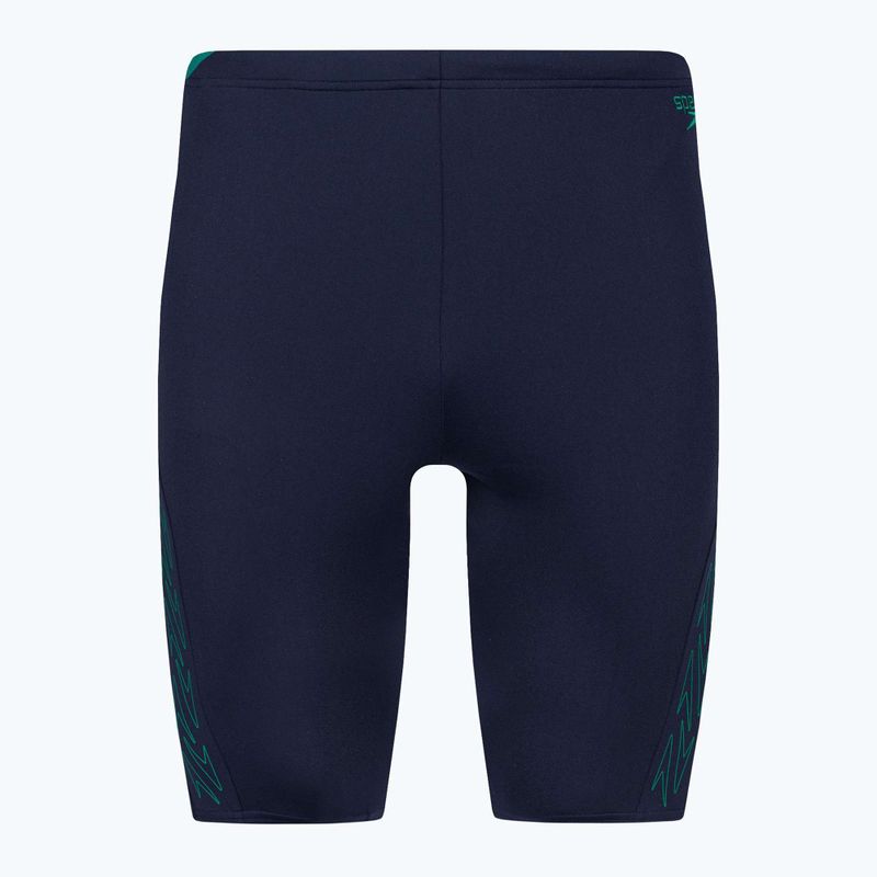 Pantaloni de baie Speedo Hyper Boom Splice pentru bărbați, bleumarin/verde 6