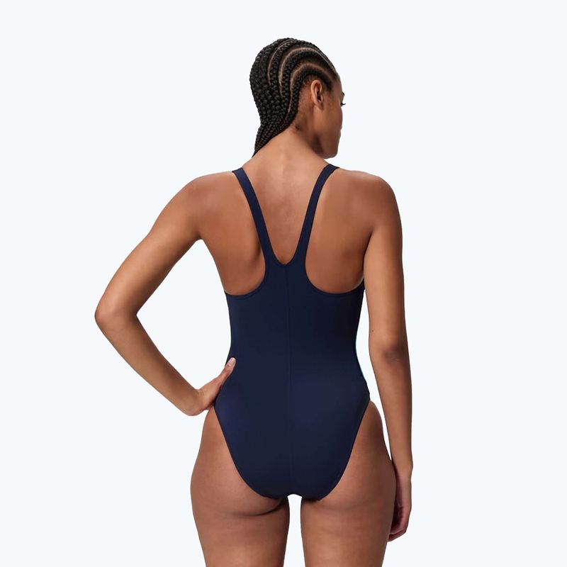 Costum de înot întreg pentru femei Speedo Hyperboom Butterfly Back peacoat/deep sapphire 2