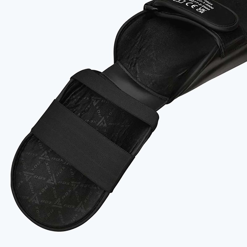 Apărători pentru tibie și picior RDX T1 Shin Instep Guards black 8
