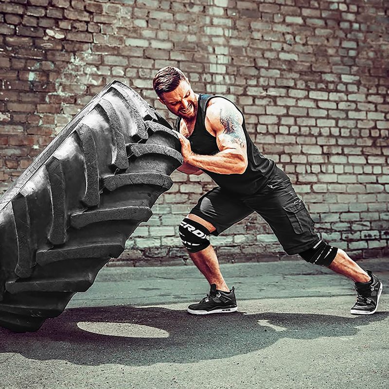 Benzi pentru genunchi RDX Gym negre WAH-K2B 8