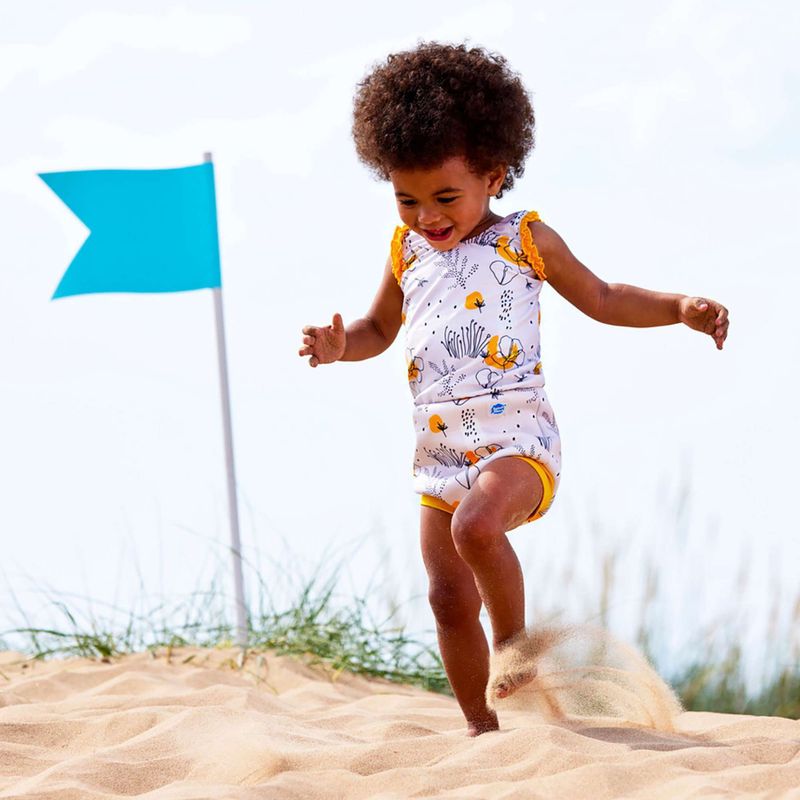 Costum de baie dintr-o piesă pentru copii  Splash About Happy Nappy flowe meadow 8