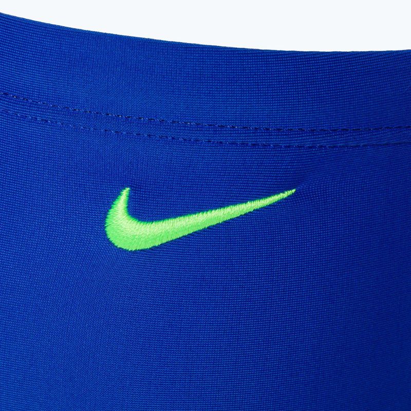 Boxeri de înot pentru copii Nike Multi Logo Square Leg albastru NESSD042-494 4