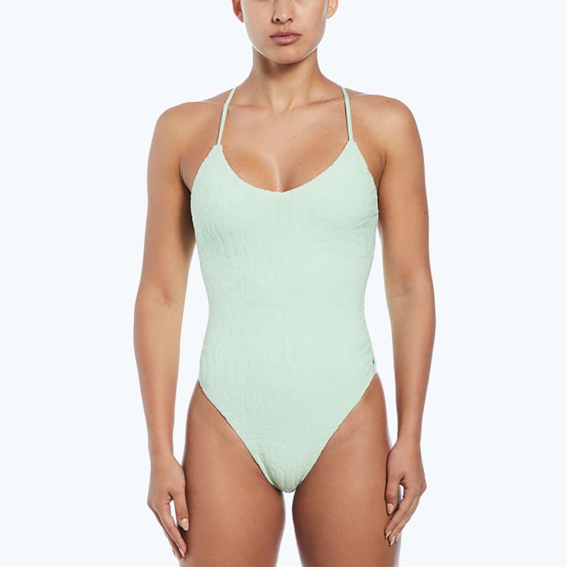 Costum de baie dintr-o bucată pentru femei Nike Retro Flow Terry vapor green 5