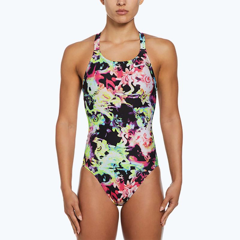 Costum de baie dintr-o piesă pentru femei Nike Hydrastrong Multi Print Fastback rainbow 4
