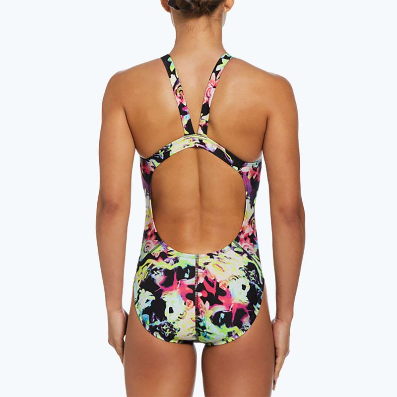 Costum de baie dintr-o piesă pentru femei Nike Hydrastrong Multi Print Fastback rainbow 6
