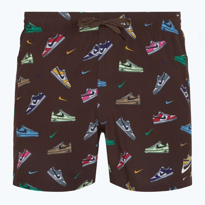 Șort de înot pentru bărbați Nike Multi Print 5" Volley baroque brown 5