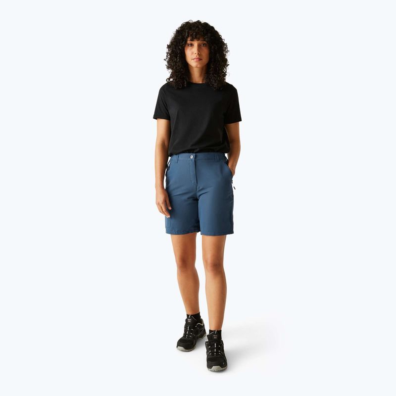 Pantaloni scurți de trekking pentru femei REGATTA Chaska III dark denim 2