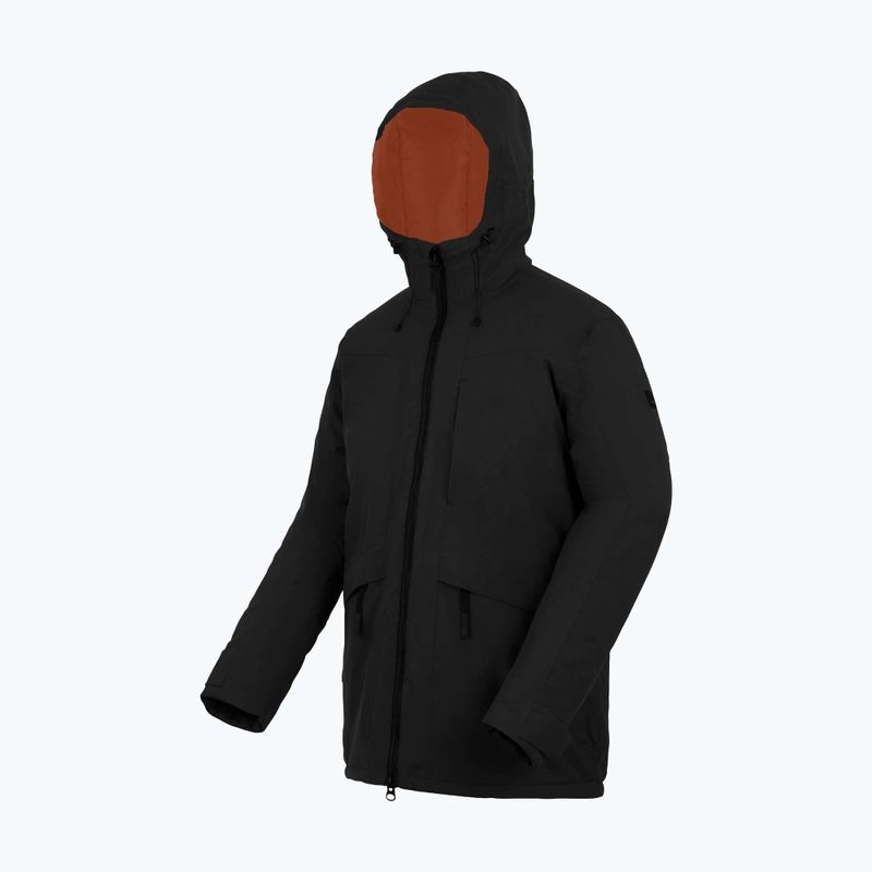 Geacă de ploaie pentru bărbați Regatta Balaton black/pumpkin spice 12