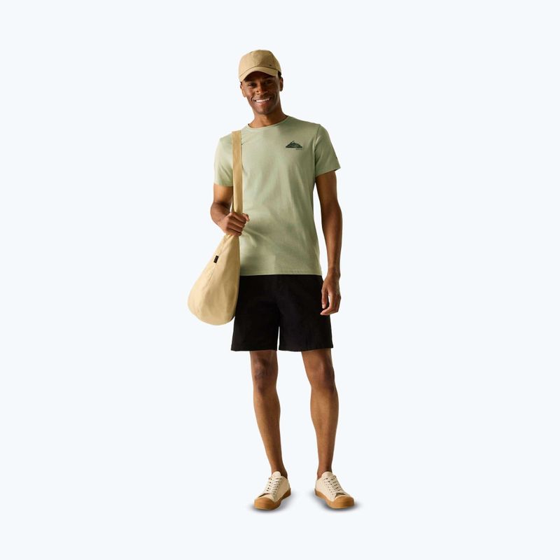 Tricou de trekking pentru bărbați REGATTA Breezed light sage 2