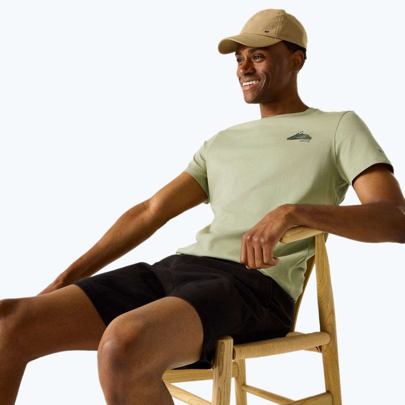 Tricou de trekking pentru bărbați REGATTA Breezed light sage 4