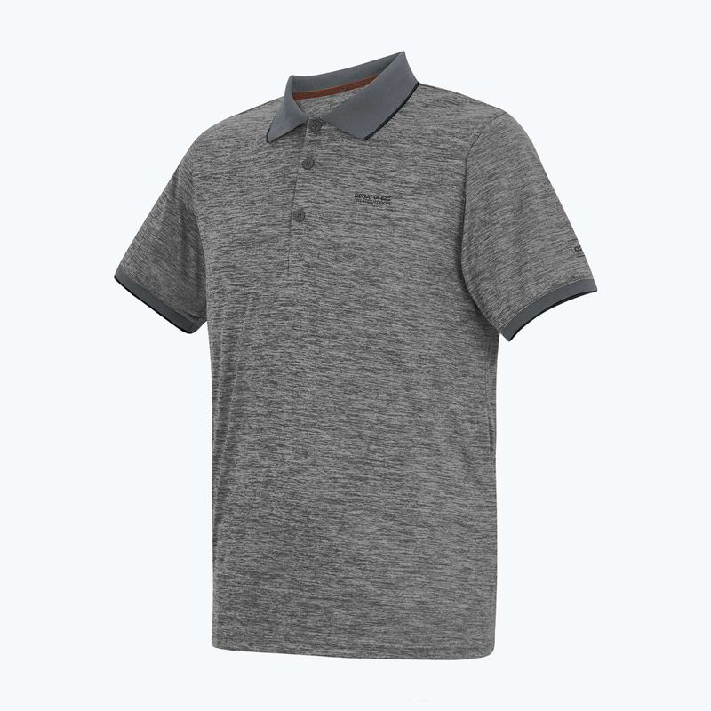 Tricou de trekking pentru bărbați REGATTA Polo Remex II dark storm 3