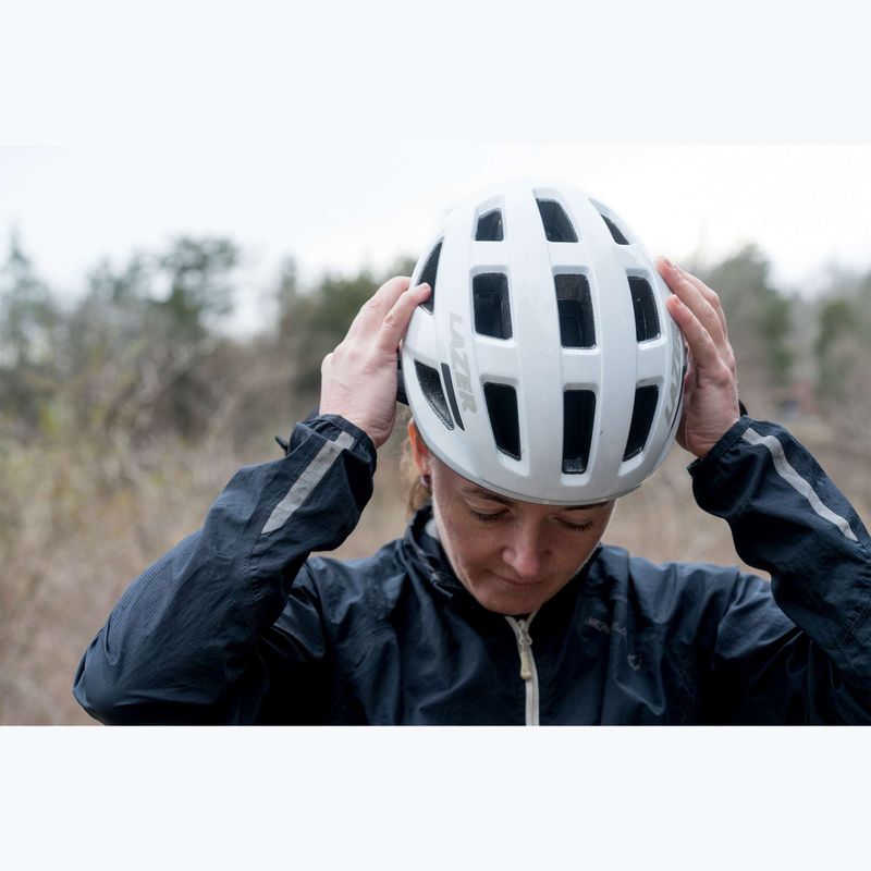 Cască de bicicletă Lazer Codax KinetiCore + net matte full white 7