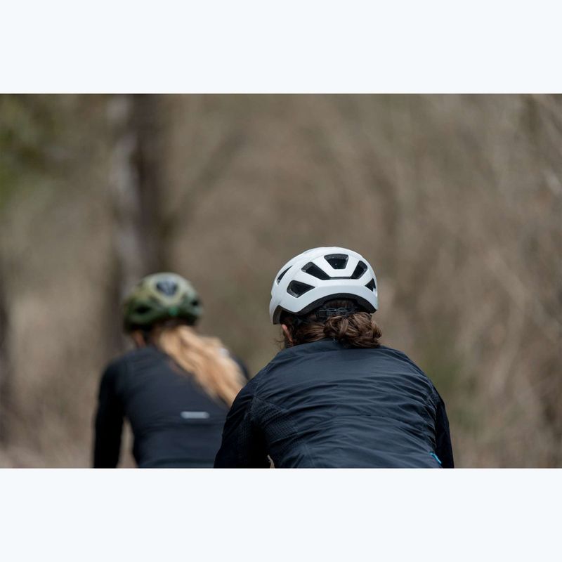 Cască de bicicletă Lazer Codax KinetiCore + net matte full white 8