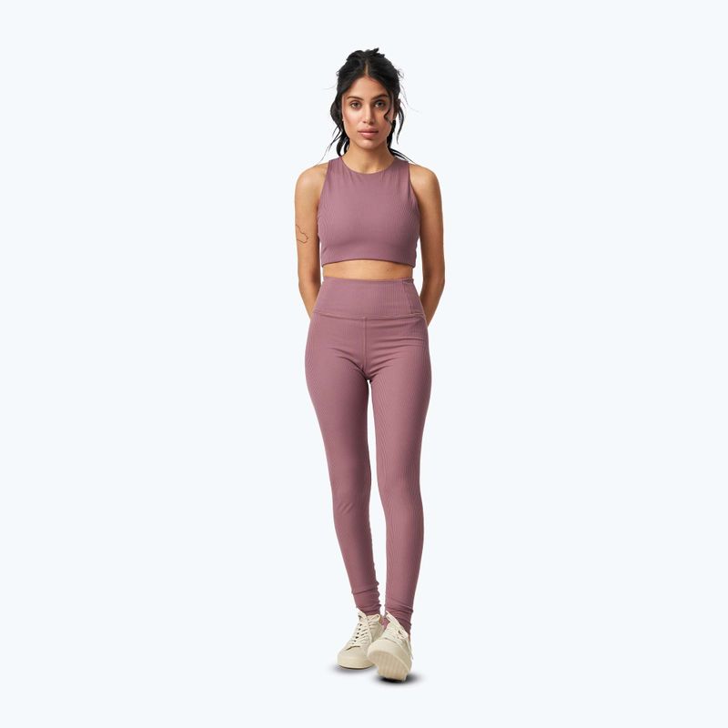 Colanți de antrenament pentru femei Girlfriend Collective Rib pewter 2