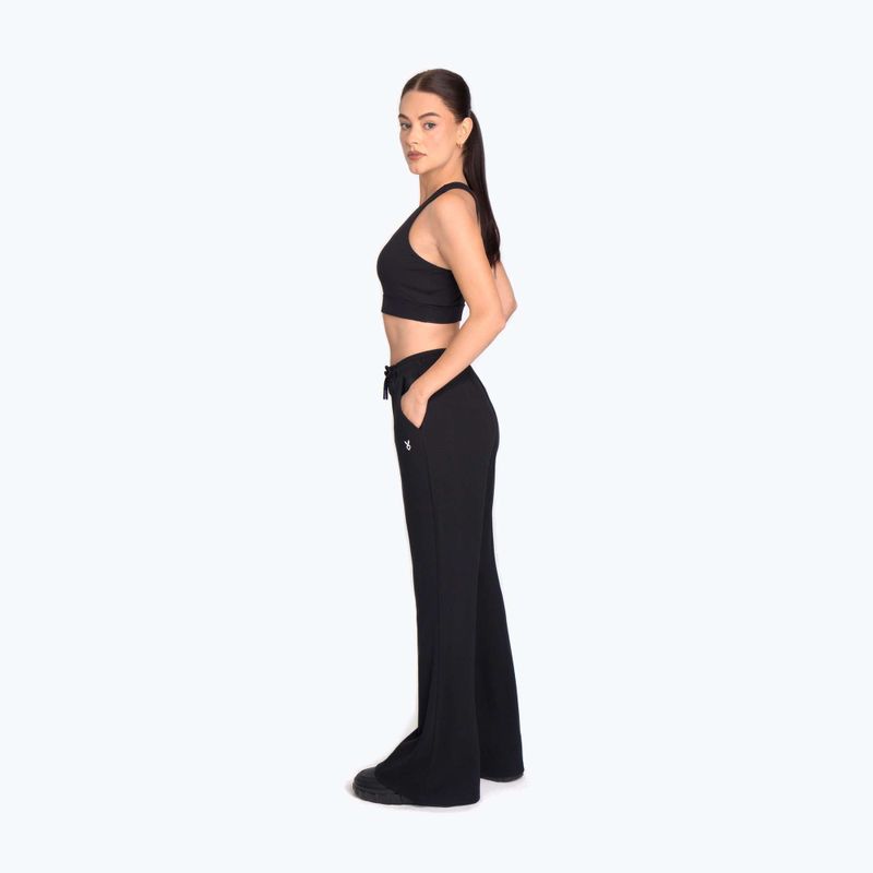 Pantaloni de antrenament pentru femei Cardio Bunny HCB-125 Flare black 2