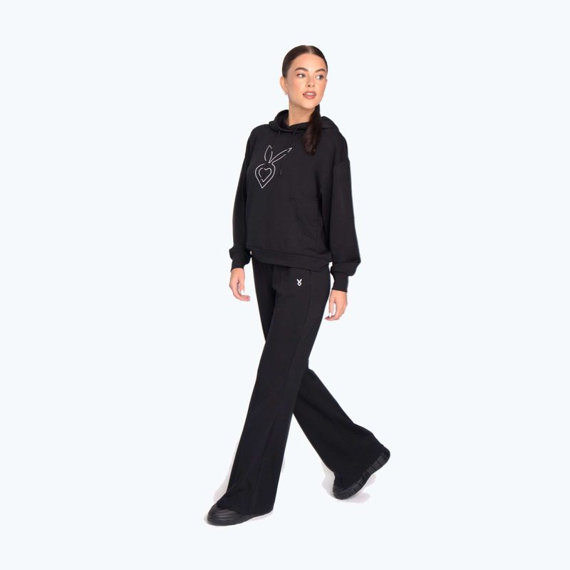 Pantaloni de antrenament pentru femei Cardio Bunny HCB-125 Flare black 4
