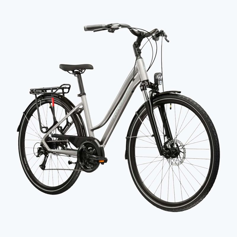 Bicicletă trekking pentru femei KROSS Trans 3.0 In silver/gray/gloss 2