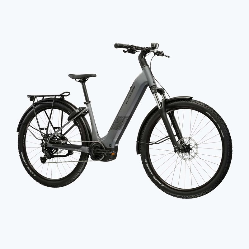 Bicicletă electrică KROSS Influx Suv Hybrid 2.0 600Wh LS 27,5" grey/black/matte 2