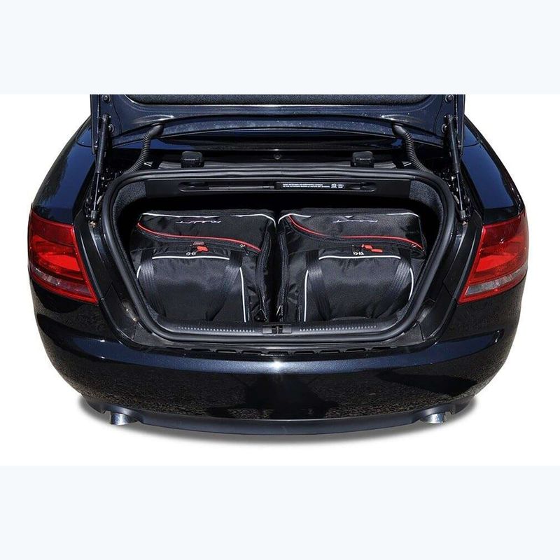 KJUST set geantă portbagaj Audi A4 Cabrio 2005-2009 4 buc negru 15