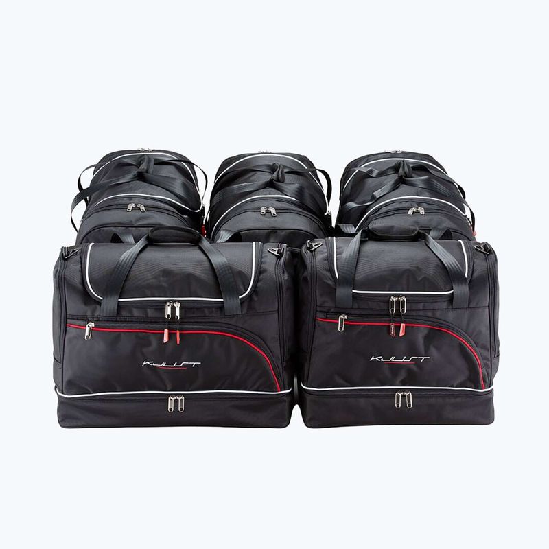 KJUST sac de boot set Audi A6 Limousine C8 2018+ 5 buc negru 2