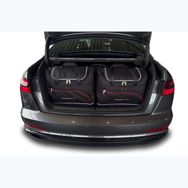 KJUST sac de boot set Audi A6 Limousine C8 2018+ 5 buc negru 17