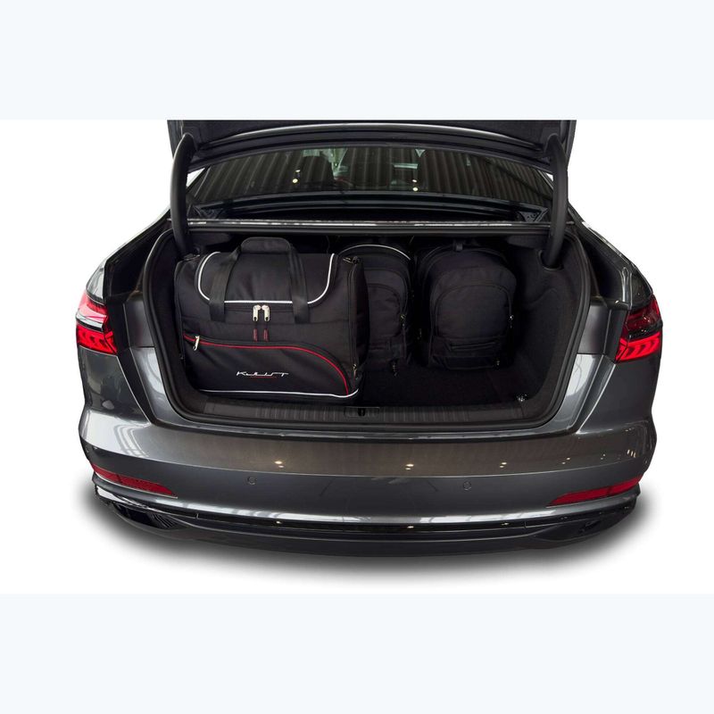 KJUST sac de boot set Audi A6 Limousine C8 2018+ 5 buc negru 18
