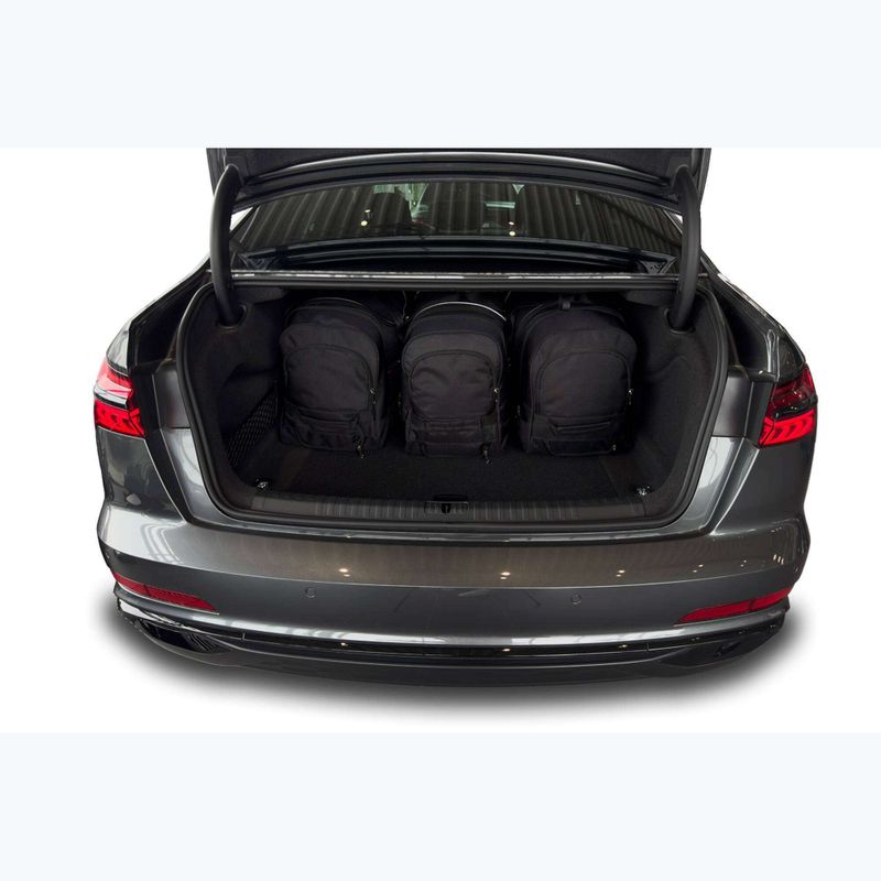 KJUST sac de boot set Audi A6 Limousine C8 2018+ 5 buc negru 19